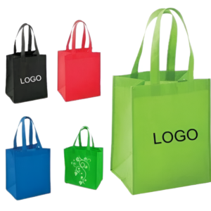 Customizable Grocery Bags<br>Eco-Friendly Loop Handle Non-Woven Boxes